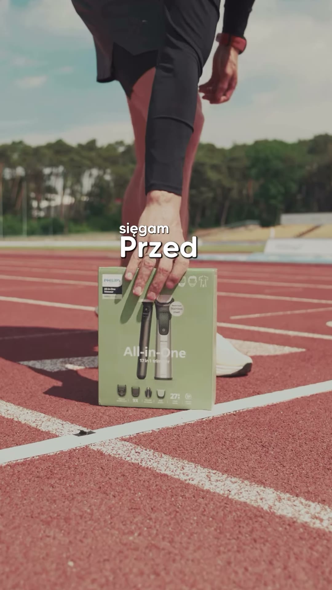 Philips All-in-One w historii przygotowań do pierwszego maratonu. Makro produktu, świadome światło i osobista narracja.